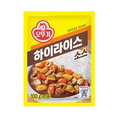 오뚜기 하야시라이스 하이라이스소스 간단요리 일본카레 아이반찬 100G, 1세트