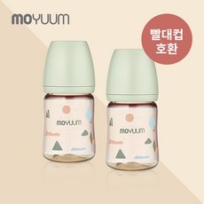 [모윰] PPSU 올인원 젖병 170ml 2팩_클라우드 에디션 (배앓이방지), 상세 설명 참조
