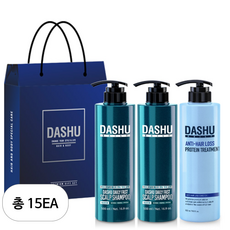 다슈 데일리 패스트 한방 두피 샴푸 500ml x 2p + 단백질 트리트먼트 500ml + 쇼핑백, 15세트