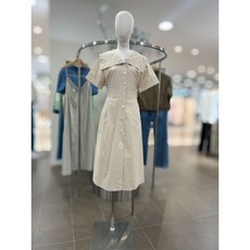 온앤온 세일러카라 풀 버튼 플레어 원피스 NJW3MO504
