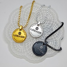 로박엠 통증완화 건강목걸이 시그니처 목걸이 LMF-35 LMF-30 LMF-25, 35mm/22inch, 실버