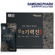 [삼성제약] 삼성기력진 기력회복/ 원기충전/ 면역력/ 체력보강, 30포, 70ml, 1박스