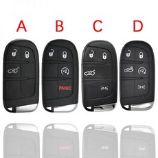 CS017011 5Pcs/10Pcs 애프터 마켓 교체 원격 스마트 키 쉘 피아트 500 500L 500X 2016 2017 2018 2019 자동차, 1 Piece_C