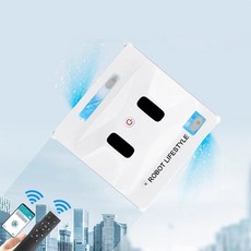 도구 초박형 스마트 로봇 진공 창 QHC004 청소기 외부/상부 유리 회전 원격 제어 청소, 02 EU_01 그렇습니다, 02 3988 APP water spray
