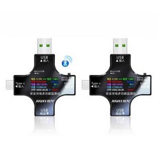 USB감지기 테스터 디지털 용량 측정기 전류 안전, 1개, 블루투스 감지기 (usb/c타입 180W)