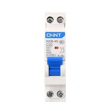 DPN 1P N CHINT NXB 40 NXBLE 교체 DZ267 32 소형 누설 회로 차단기 MCB RCBO 6A 10A 16A 20A 25A 32A 220V 50HZ, NXB-40 1P 1N(MCB), 1개