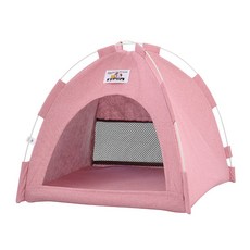 샵제스트 반려동물 사계절 텐트 하우스, 면 핑크, 1개