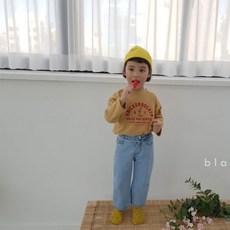 블랙빈 앤드티 아동 유아 봄 나염 라운드 긴팔 티셔츠