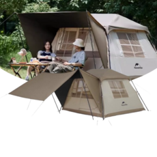 네이처하이크 빌리지 5.0 지붕 2세대 업그레이드 솔캠 2인 커플 캠핑 텐트 퀵오픈 자동텐트