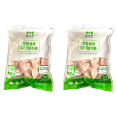 목우촌 무항생제 IQF 윗날개(봉), 2개
