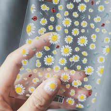 네일꽃스티커