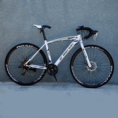 JINGMING 산악자전거 모노코크 레이싱 스프린터 솔리드 26인치 MTB, 솔리드 타이어, 화이트블랙 24단-40칼바퀴