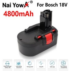 18 V 12800mAh Ni-CD 충전식 배터리 전동 공구 배터리 전기 드릴 GSB 18 VE-2 PSR 18VEBAT026 용 BAT025 신제품, 1개, 1개입