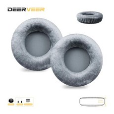 DEERVEER 교체 용 Earpad For TELEX 850 Airman 항공 헤드폰 Thicken Memory Foam 이어 쿠션 머프, 21 11Gray Velvet
