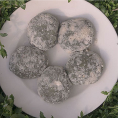 찹쌀 강낭콩 앙금 개별포장 떡 쑥경단 240g 식사 대용 아침, 1개