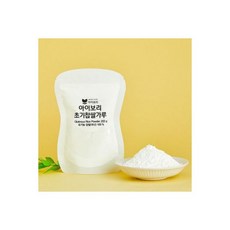 아이보리 초기찹쌀가루 200g 국산 유기농 찹쌀 100 고운가루 초기부터 미음, 1개