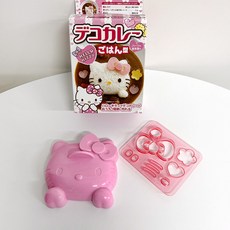 일본 헬로키티 밥틀 주먹밥틀 데코 도시락 밥모양틀, 1개, 핑크