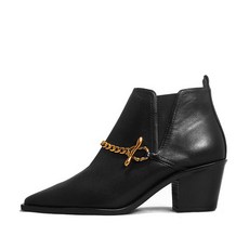 나무하나 METAL CHAIN ANKLE BOOTS NUH4547BK
