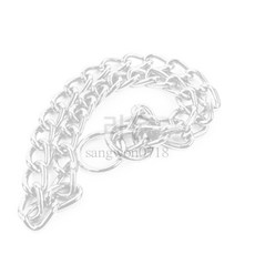 DESTINY0718 강아지 전용 훈련 체인 목줄 훈련용목줄 개줄 대형견목줄, 2.0mm x 40cm, 1개