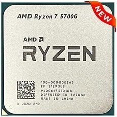 CPU 프로세서 AMD 라이젠 7 5700G 베가 8 R7 데스크탑 4.6GHz 8Core 16Thread 통합 그래픽 PC 게이머용 - 5700g