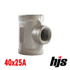 국산 스텐 304 이경티 T 40x25A / SUS 304 스텐레스 소켓 무독성 부속 연결