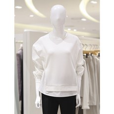 ab.f.z [ab.f.z] 사이드 스트링 배색 티셔츠 (KSY5HK38G)