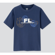 NEW KIDS UNIQLO FUTURA LABORATORIES BLUE SHIRT URBAN WALLS STUSSY 2000 SZ 5 6