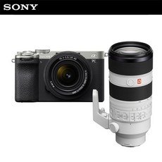 소니 카메라 A7C2L 실버 (SEL2860 렌즈킷) + SEL70200GM2 망원 줌렌즈 / 풀프레임 컴팩트 알파
