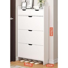 가정용 틈새 슬림 신발장 실내 신발 캐비닛 원룸 투룸 17cm, 화이트 서랍형 50CM