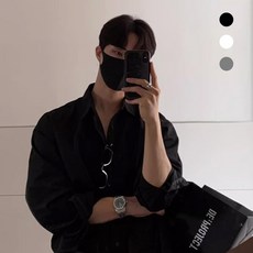 남성용 베이직와이 셔츠 링클프리 긴팔 캐주얼남방 일반핏 남자 정장 와이셔츠 3color