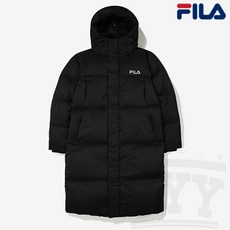 휠라 유니 에센셜 구스 롱다운 FS2DJE4103X BLK