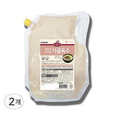 쉐프원 18시간 고아낸 사골육수 2kg / 대상 청정원 정풍 16배희석, 2개