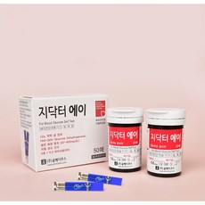 지닥터 에이 A 혈당시험지 100매입 + 혈당기계 + 알콜솜 100매 + 란셋 100입