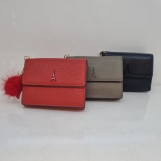 엘레강스 [백화점 인기상품] 수납하기 좋은 간편한 디자인의 실용적인 천연소가죽 여성반지갑