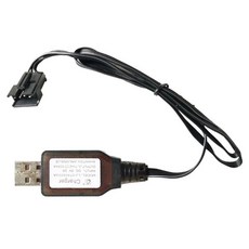 7.4V SM4P 리버스 충전기 4 핀 리튬 배터리 USB 리버스 충전 케이블, [01] Black, 검은색, 1개