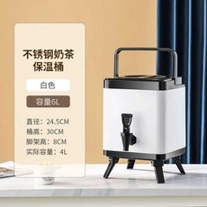 수도 꼭지 디스펜서 캠핑 밀크티 업소용 음료 대용량, 1개, 1. 6L백색