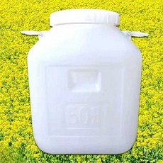 농약통 뚜껑있는 대용량 물통 기름통 효소 연료통 농업용, 1개, 35L 사각형 두꺼운형