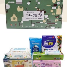 명절선물세트 7종 떡국 참기름 광천김 다시팩 화장품 구정 추석 단체선물 답례품 집들이, 1개