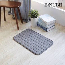 바이누베 천연 광목 라텍스 누비 발매트 40x60cm 1+1 2장, 글래스그린
