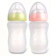 프띠아띠 올 실리콘 젖병 260ml 색상선택, 핑크, 1개