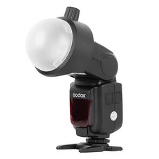 [ 940241 ] Godox S-R1 라운드 플래시 헤드 어댑터 AK-R11 돔 디퓨저 포함 GODOX V860II V850II TT685 및 TT600 시리즈 플래시, S-R1+AK-R11, 1개