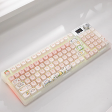 귀여운 캐릭터 키보드 소녀 컴퓨터 PC 무선 블루투스 키패드, 상세페이지 참고, 빙포축 일본 고양이