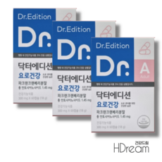 닥터크랜베리 닥터 에디션 요로건강 파크랜 크린베리 캡슐 방광 영양제 HD 요로영양제, 3개, 60정