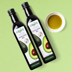 뉴질랜드 그로브 엑스트라버진 아보카도오일 1L 아보카도 유 기름, 500ml, 2개