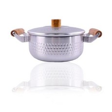 국산 대호 함마톤 우드 업소용 라면 찌게냄비양수22cm, 1개