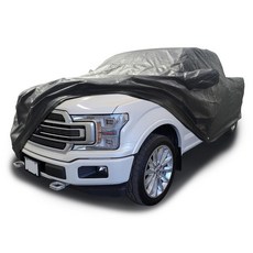 CarsCover 맞춤형 핏 2001-2023 포드 F150 크루 캡 1.7m 5피트 쇼트 베드 박스 트럭 자동차 커버 Xtrashield 블랙