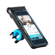 Decathlon 산악 도시 자전거 범용 휴대 전화 홀더 방수 가방 방수 휴대 전화 케이스 충격 방지 OVBRC, 검정