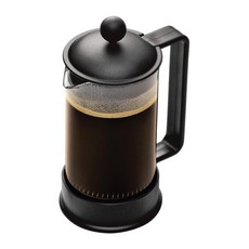 Bodum 브라질 프렌치 프레스 커피 및 티 메이커 354.8ml(12온스) 블랙, Bodum 브라질 프렌치 프레스 커피 및 티 메이커,