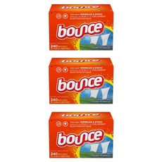 Bounce Fabric Softener and Dryer Sheets Outdoor Fresh 바운스 섬유유연제 드라이 시트 240입 3팩