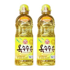 오뚜기 옥수수유 500ml 식용유 기름 튀김 부침 오일, 2개